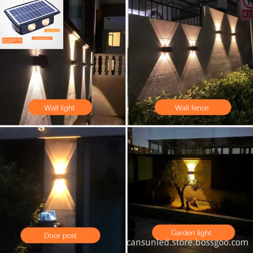 Factory Price Low Power Wholesale Solar RGB IP65 LED Wall Light